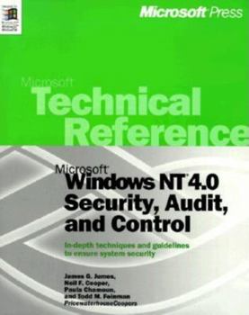 Paperback Microsoft Windows NT 4.0 Security, Audit, and Control Book