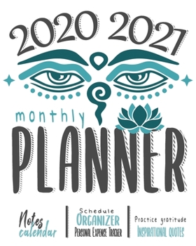 2020-2021 Monthly Planner: Blue Sky 8x10inch 2 Years Monthly Planner Calendar Schedule Organizer From January 1,2020 to December 31,2021 (24 Months ... With Holidays and Motivational Quotes