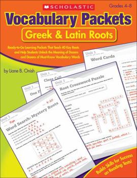 Paperback Vocabulary Packets: Greek & Latin Roots Book