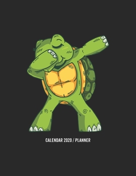 Paperback Dabbing Turtle Calendar 2020: Turtle 2020 Planner Calendar Pocket calendar for Monthly Planning 12 Month 8.5 x 11" Book