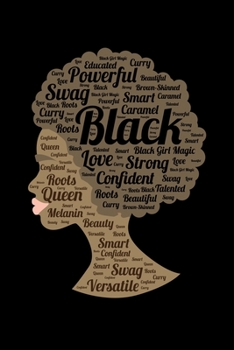 Paperback Black: Journal / Notebook / Diary Gift - 6"x9" - 120 pages - White Lined Paper - Matte Cover" Book