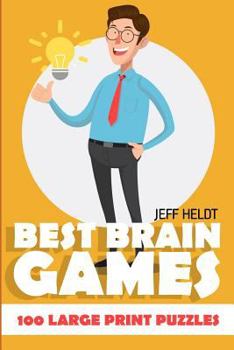 Paperback Best Brain Games: Heyawake Puzzles - 100 Large Print Puzzles Book