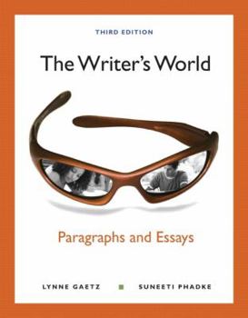 Paperback The Writer's World: Paragraphs and Essays Book