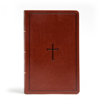 Imitation Leather CSB Large Print Personal Size Reference Bible, Brown Leathertouch [Large Print] Book
