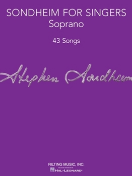 Paperback Sondheim for Singers: Soprano Book