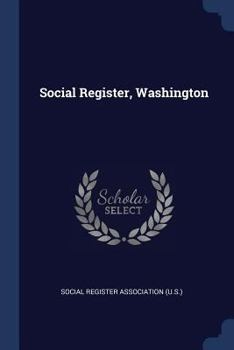Paperback Social Register, Washington Book