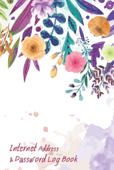 Internet Address & Password Log Book: Organizer Notebook Journal Pocket