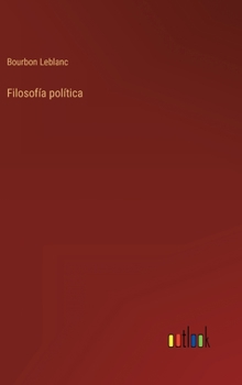 Hardcover Filosofía política [Spanish] Book