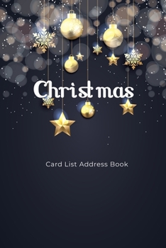 Paperback Christmas Card List Address Book: An Address Record List Book And Tracker For The Sending And Receiving Holiday Card Mailings Greeting Cards Christmas Book