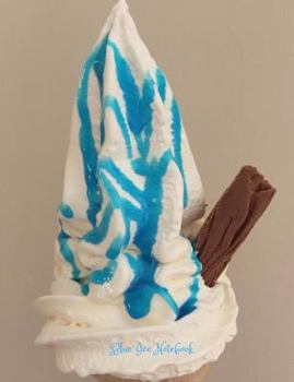 Paperback Blue Ice Notebook: 100 page wide ruled notebook with glossy cover and blue back cover Book