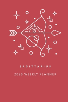 Paperback Sagittarius 2020 Weekly Planner (Red) Book