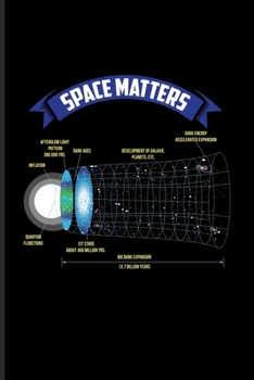 Paperback Space Matters: Big Bang Theory Undated Planner - Weekly & Monthly No Year Pocket Calendar - Medium 6x9 Softcover - For Cosmology & Sc Book