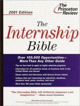 Paperback Internship Bible, 2001 Edition Book