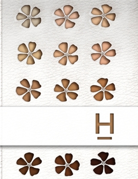 H: Monogrammed Make-up Face Chart - Professional Blank Face Chart for Make-up Artists - Gift for Cosmetologists