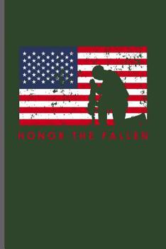Honor the Fallen: USA Memorial Day Celebration notebooks gift (6"x9") Dot Grid notebook to write in