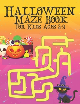Paperback Halloween Maze Book For Kids Ages 3-9 Book