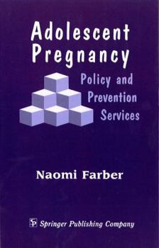 Hardcover Adolescent Pregnancy: Policy and Prevention Services Book