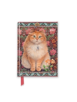 Ivory Cats by Lesley Anne Ivory: Blossomire 2027 Luxury Pocket Diary Planner - Week to View