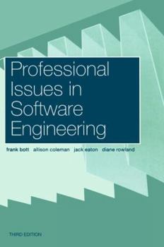 Hardcover Professional Issues in Software Engineering Book