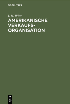 Hardcover Amerikanische Verkaufsorganisation [German] Book