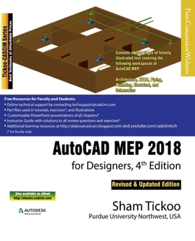 Paperback AutoCAD MEP 2018 for Designers Book