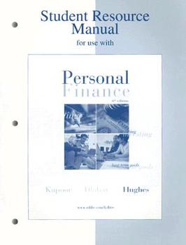 Paperback Student Resource Manual for Use with Personal Finance Book
