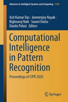 Paperback Computational Intelligence in Pattern Recognition: Proceedings of Cipr 2020 Book