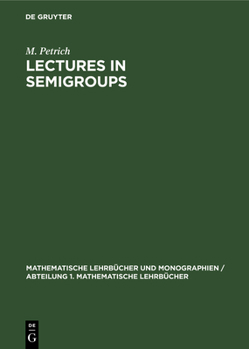 Hardcover Lectures in Semigroups [German] Book