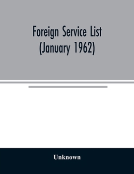 Paperback Foreign service list (January 1962) Book