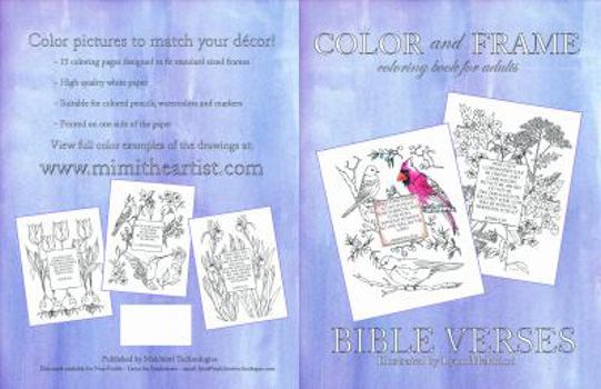 Paperback Color and Frame: Bible Verses Book