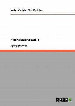 Paperback Alkoholembryopathie [German] Book
