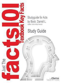 Paperback Studyguide for Acts by Bock, Darrell L., ISBN 9780801026683 Book