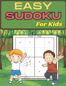 Paperback Easy Sudoku For Kids: This Graceful Sudoku Book for Kids, Improve Skills by Solving Sudoku Puzzles Anytime [Large Print] Book