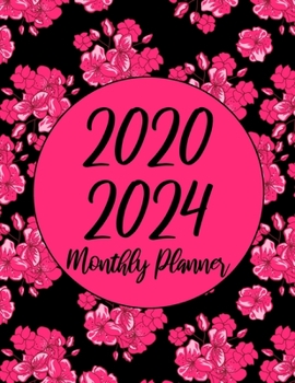 2020-2024 Monthly Planner: Red Rose 60 Months Appointment Calendar 5 year Monthly Planner 8.5 x 11 Business Planners and Journal Agenda Schedule ... With Holidays and Inspirational Quotes