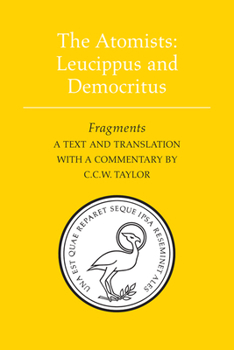 Hardcover Atomists Leucippus & Democritu Book