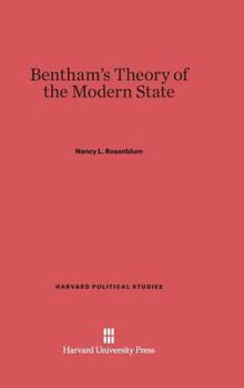 Hardcover Bentham's Theory of the Modern State Book