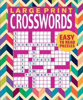 Paperback Large Print Crosswords [Large Print] Book