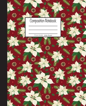 Paperback Composition Notebook: 7.5x9.25, Wide Ruled Book