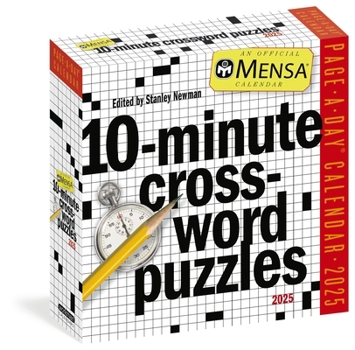 Calendar Mensa(r) 10-Minute Crossword Puzzles Page-A-Day(r) Calendar 2025 Book