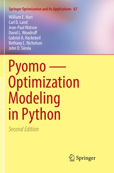 Paperback Pyomo -- Optimization Modeling in Python Book