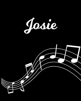 Josie: Sheet Music Note Manuscript Notebook Paper | Personalized Custom First Name Initial J | Musician Composer Instrument Composition Book | 12 ... Guide | Create Compose & Write Creative Songs