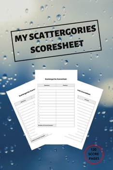 Paperback MY Scattergories Score sheet Book