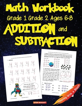 Paperback Math Workbook Grade 1 Grade 2 Ages 6-8 Addition and Subtraction: Pokemon Book Unofficial Book