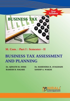 Paperback Business Tax Assessment and Planning Book