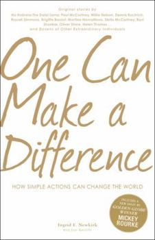 Paperback One Can Make a Difference: How Simple Actions Can Change the World Book