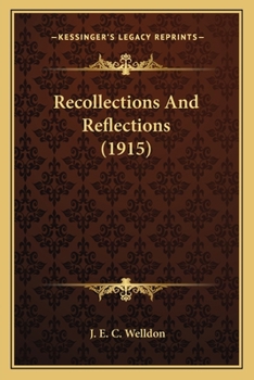 Paperback Recollections And Reflections (1915) Book