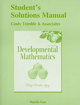 Paperback Student Solutions Manual for Developmental Mathematics Book