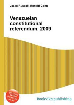 Paperback Venezuelan Constitutional Referendum, 2009 Book
