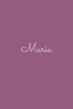 Maria: notebook with the name on the cover, elegant, discreet, official notebook for notes, dot grid notebook,