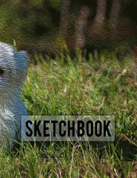 Paperback Sketch Book: Cute Dog Puppy Design For Kids -Large 8.5"x11" Drawing Notebook Book